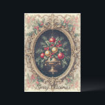 Vintage Rustic Victorian Style Merry Christmas  Holiday Card<br><div class="desc">Merry Christmas</div>