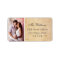 Vintage Rustic Wedding Photo Return Address