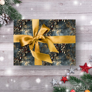 Vintage Rustic winter botanical Christmas Wrapping Paper