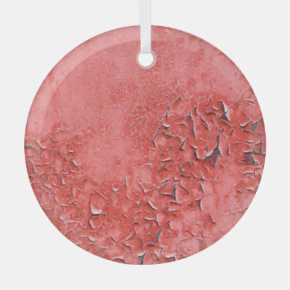 Vintage Rusty Iron Wall Texture Glass Tree Decoration