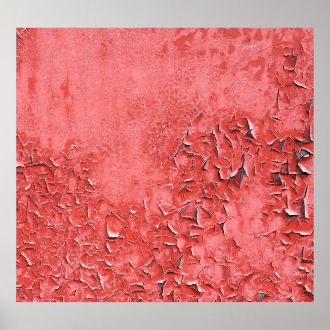 Vintage Rusty Iron Wall Texture Poster (Front)