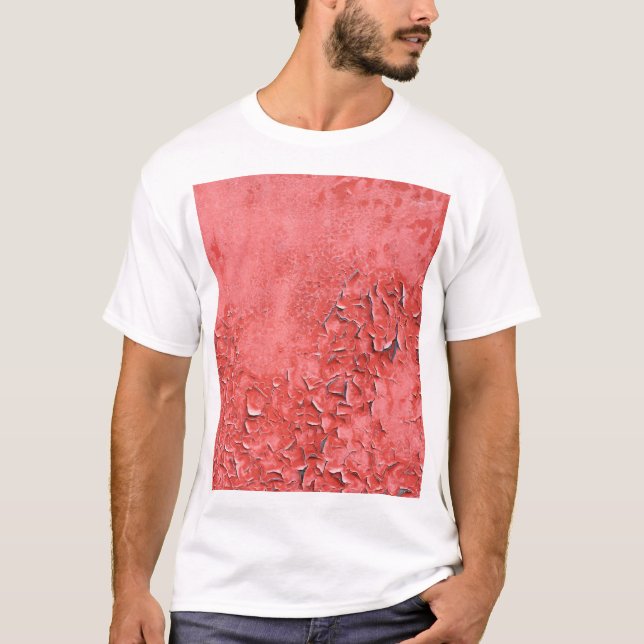 Vintage Rusty Iron Wall Texture T-Shirt (Front)