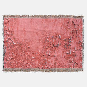 Vintage Rusty Iron Wall Texture Throw Blanket
