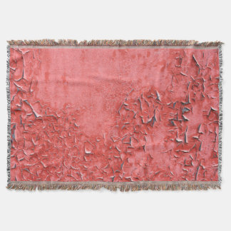 Vintage Rusty Iron Wall Texture Throw Blanket