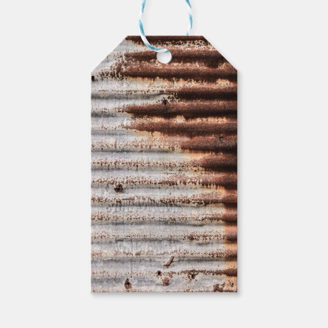 Vintage Rusty Metal Gift Tags (Front)