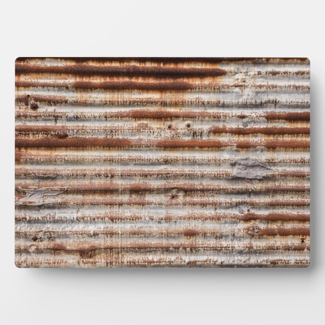 Vintage Rusty Metal Plaque (Front)