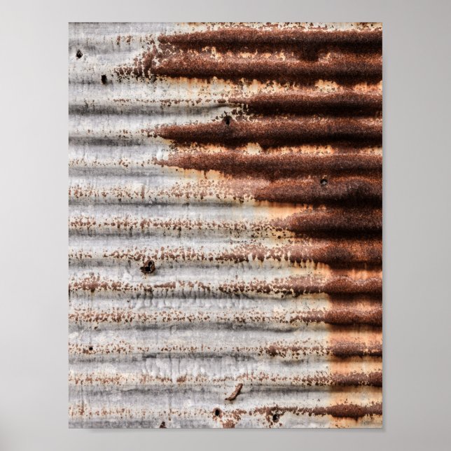 Vintage Rusty Metal Poster (Front)