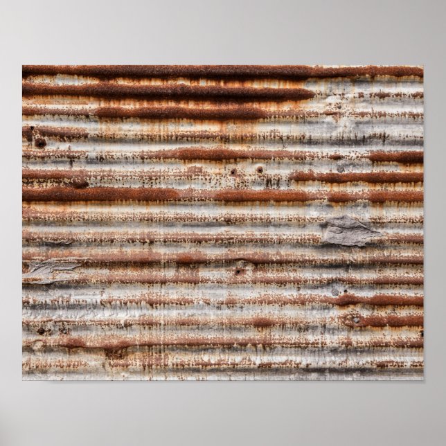 Vintage Rusty Metal Poster (Front)