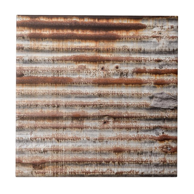 Vintage Rusty Metal Tile (Front)