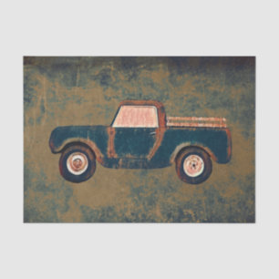 Vintage Rusty Truck Old Rustic Texture Decoupage Tissue Paper