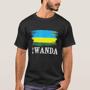 Vintage Rwanda Flag I Love Rwanda T-Shirt