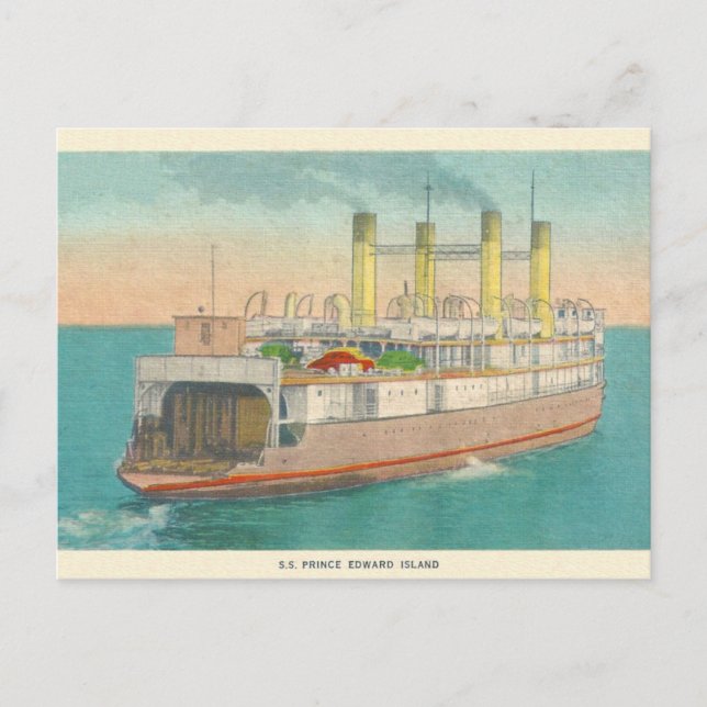 Vintage S.S. Prince Edward Island Postcard (Front)