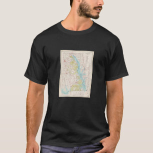 Vintage Sabine National Forest Map 1968 T-Shirt