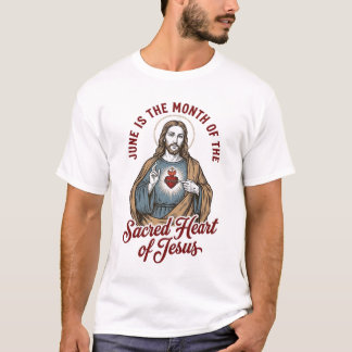 Vintage Sacred Heart of Jesus June Religious Shirt