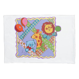 Vintage Safari Animals Pillowcase