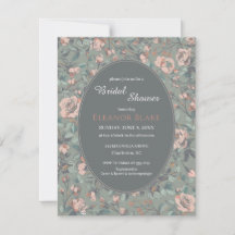 Vintage Sage Green Dusty Rose Bridal Shower