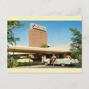 Vintage Sahara Hotel Las Vegas Postcard