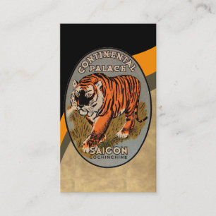Vintage Saigon Hotel Poster Business Card