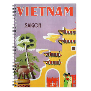 Vintage Saigon Vietnam Travel Notebook