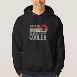 Vintage Sailboat Captain Father Grandpa Sailing Da Hoodie
