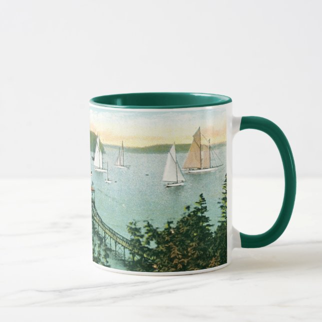 Vintage Sailboats Mug (Right)