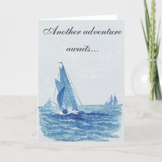 Vintage Sailing Birthday Card