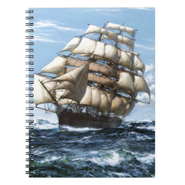 Vintage sailing ships notebook (Front)