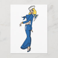 Vintage Sailor Girl Tattoo Art
