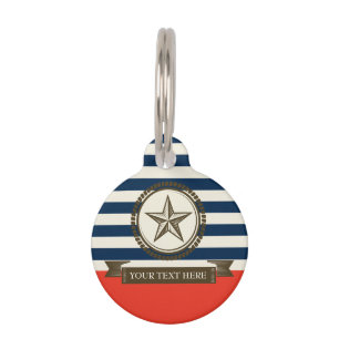 Vintage Sailor Pet Tag