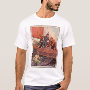 Vintage Sailors Mermaid Catch T-Shirt