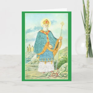 Vintage Saint and Snakes St. Patrick's Day Card