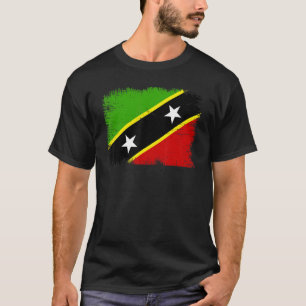 Vintage Saint Kitts and Nevis Flag Kittitian Nevis T-Shirt