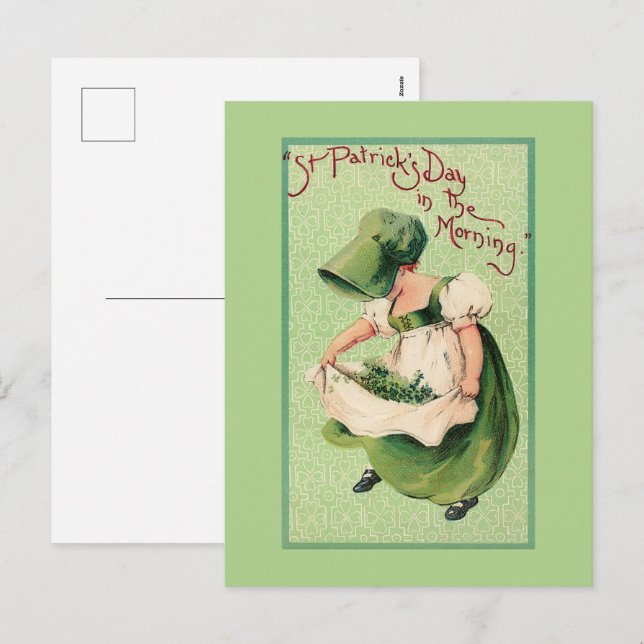 Vintage Saint Patrick's Day Holiday Postcard (Front/Back)