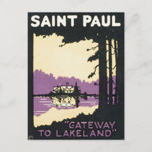 Vintage Saint Paul Lakeland MN Postcard