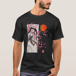 Vintage Sakura Blossom Japanese Cherry Scenery Gif T-Shirt