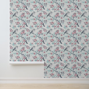 Vintage Sakura Cherry Blossom & Bird Aesthetic 4 Wallpaper