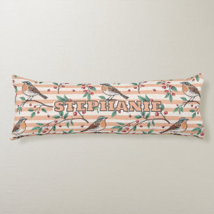 Vintage Sakura Cherry Blossom & Bird Aesthetic 7 Body Cushion