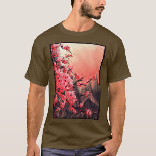 Vintage Sakura Cherry Blossom Japanese Graphical A T-Shirt