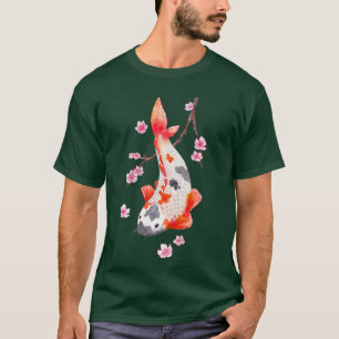 Vintage Sakura Cherry Blossom with kois T-Shirt