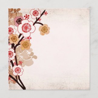 Vintage sakura Invitation