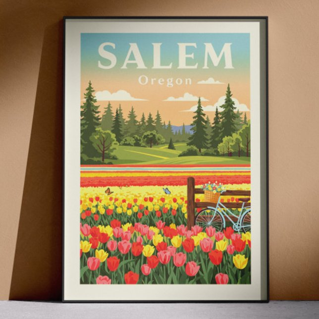 Vintage Salem Oregon Poster (Creator Uploaded)