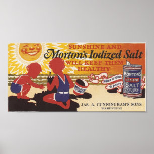 Vintage Salt Ad Washington, Iowa Poster