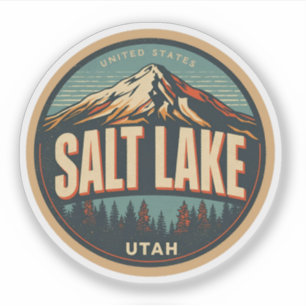 Vintage Salt Lake City Ski nature Utah skiing gift