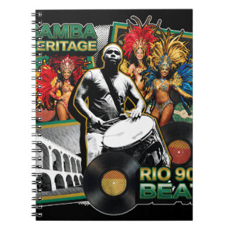 Vintage Samba Culture Heritage Rio de Janeiro Notebook