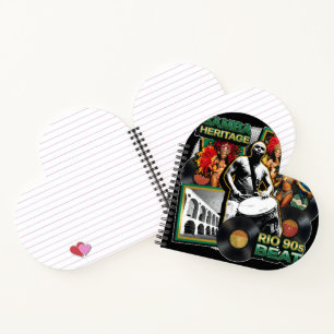 Vintage Samba Culture Heritage Rio de Janeiro Notebook