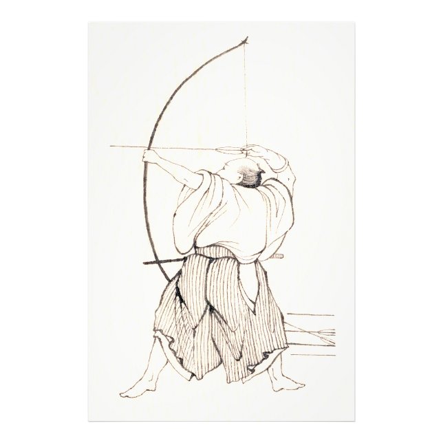 Vintage Samurai Archer Photo Print (Front)