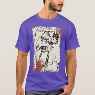 Vintage Samurai Fighter Bushido Code Japanese Mang T-Shirt