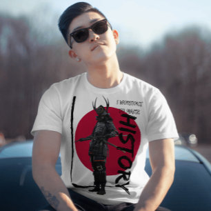 Vintage samurai red rising sun Inspiring Graphic T-Shirt