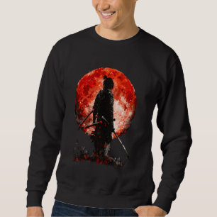 Vintage Samurai Warrior Retro Japanese Bushido Fig Sweatshirt