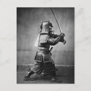 Vintage Samurai with Sword and Dagger Postcard